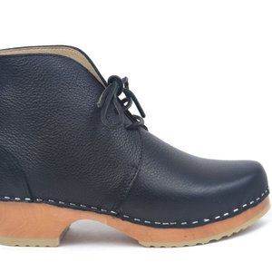 Maguba Montreal Lace-up Black Clog Boot Size 41